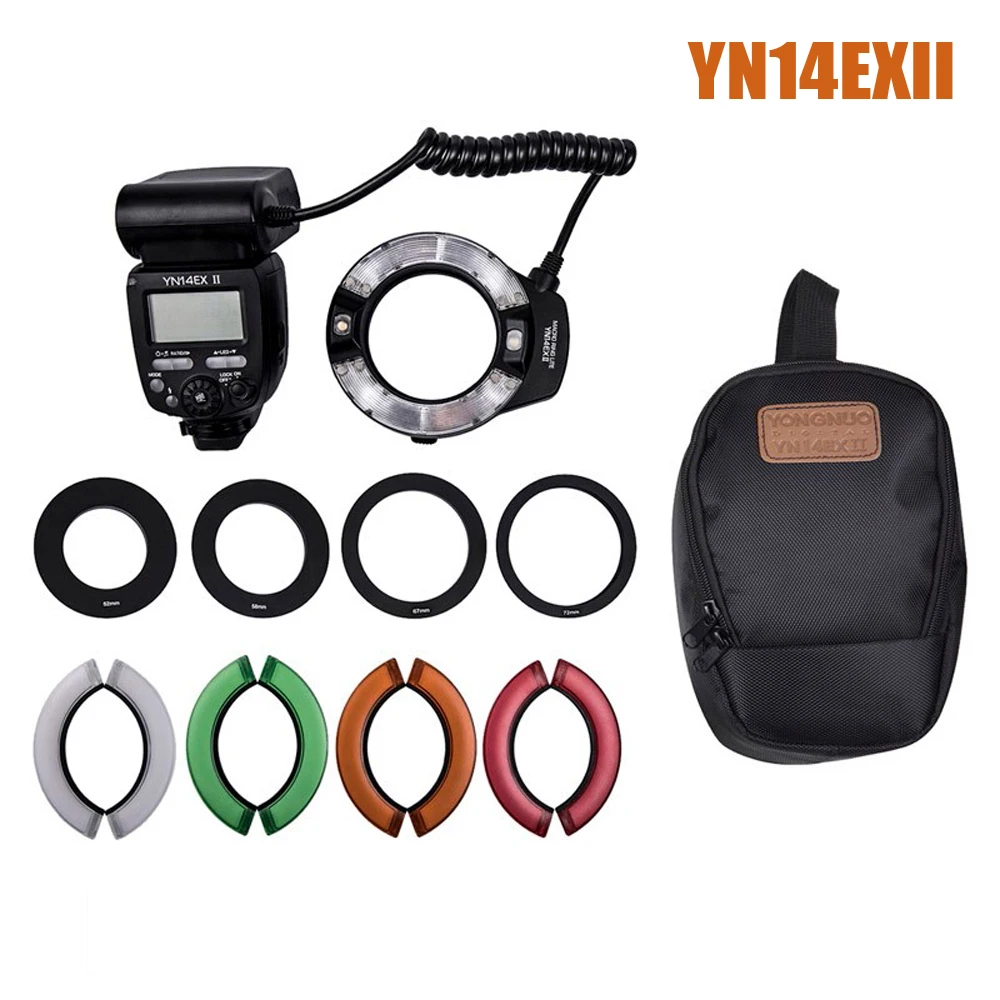 YongNuo YN 14EX II YN14EXII Макросъемка кольцо вспышка второе поколение TTL Горячий башмак