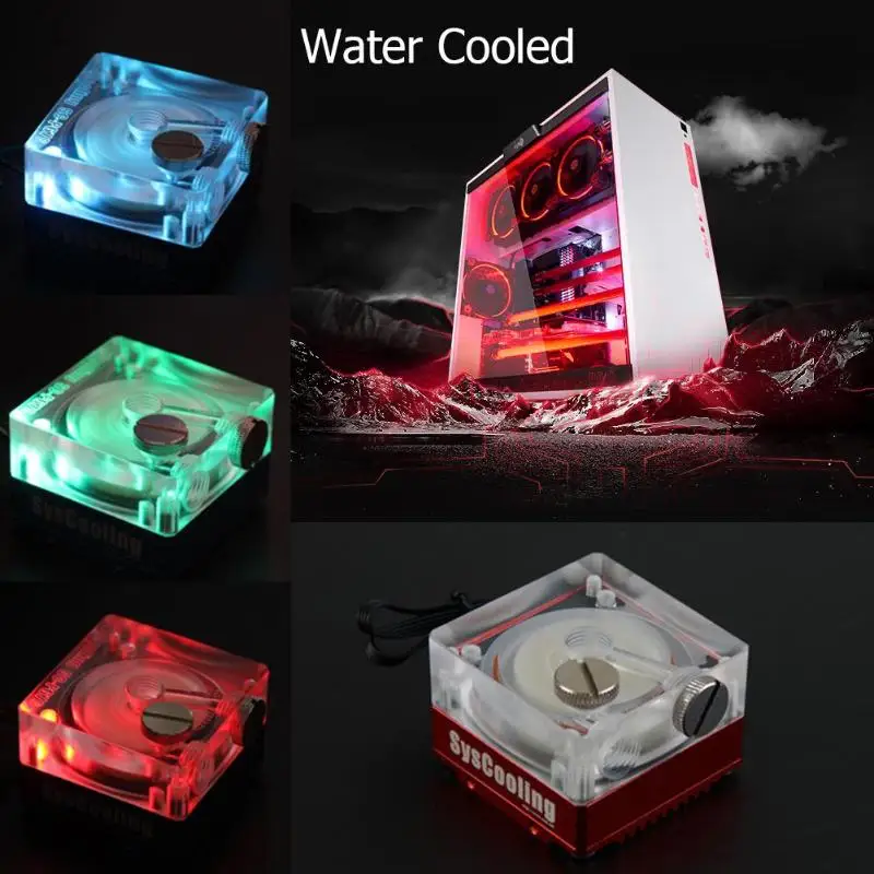 SC P67B DC12V RGB с водяным охлаждением радиатора Тихая водяной насос циркуляционный