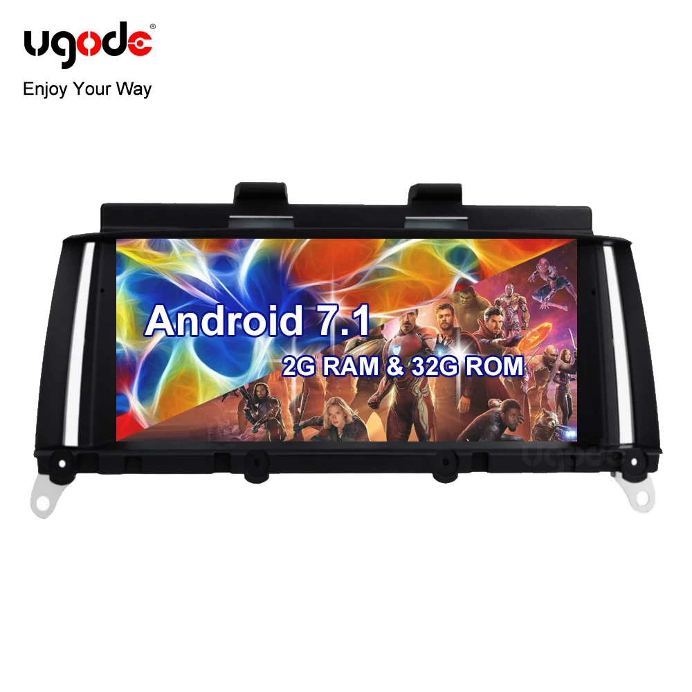 Ugode Android Авторадио видео GPS навигация плеер для BMW X3 F25 X4 F26 NBT OS 7 1 32G ROM P rom