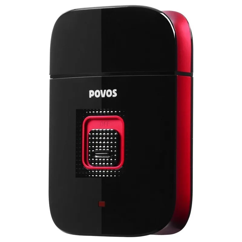 POVOS USB перезаряжаемая электробритва для мужчин моющаяся машинка бритья бороды