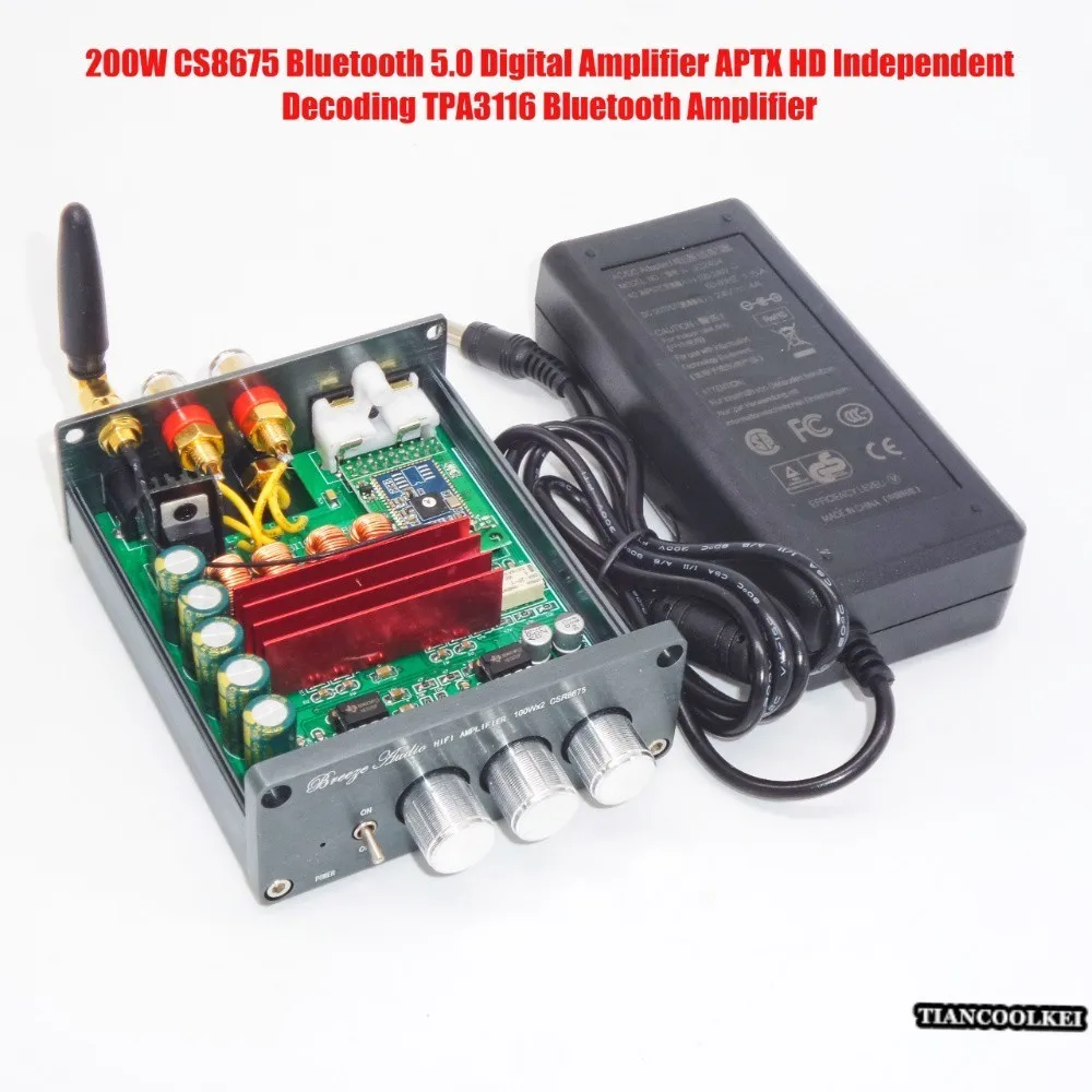 Новое поколение 200w CS8675 Bluetooth 5 0 с PCM5102 декодирования аудио TPA3116 цифровой стерео
