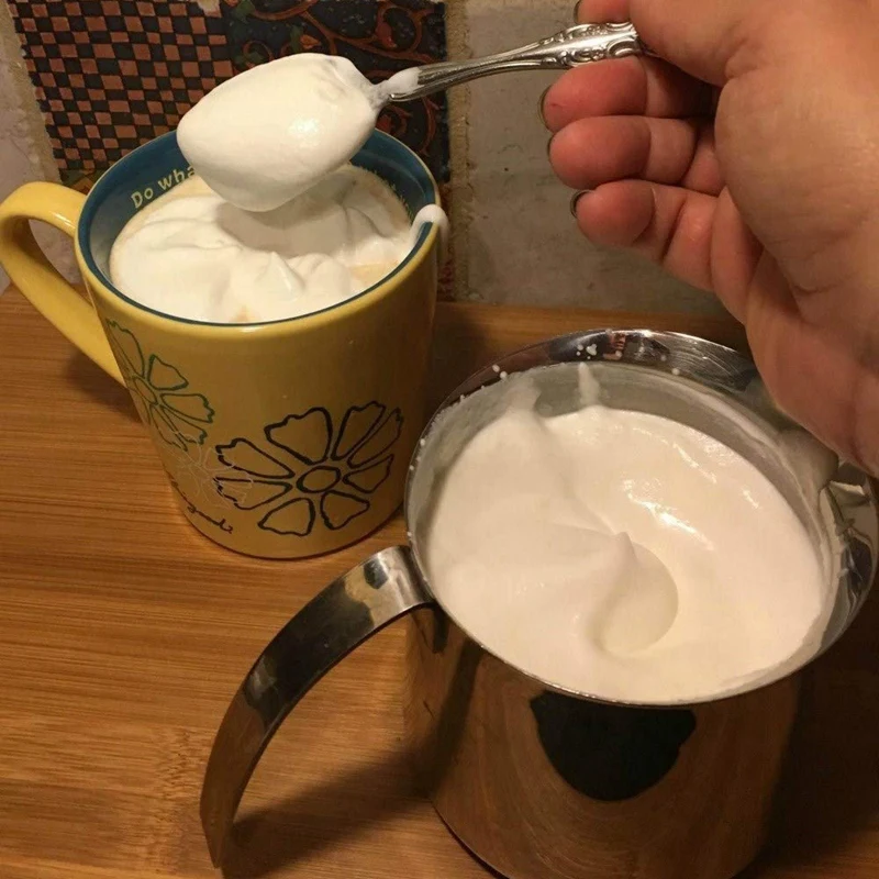 Электрический портативный мощный молочный Пенообразователь для латте/капучино
