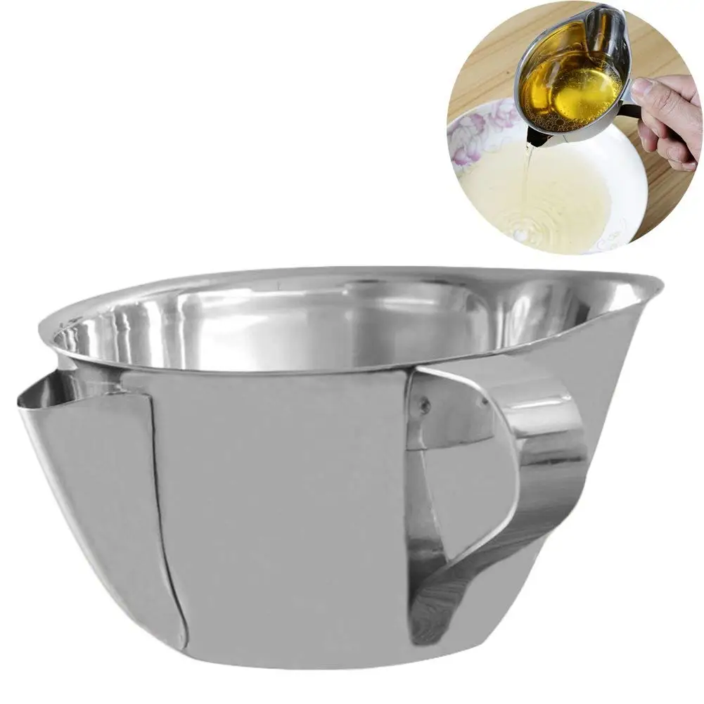 Promotion! Stainless Steel Oil Fat Separator Bowl with Handle Multi-use Grease Oiler Filter Straine | Дом и сад