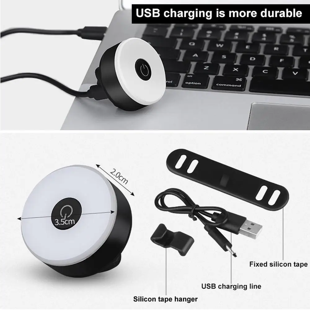 Велосипедные задние фары с usb зарядкой мульти режим высокая яркость