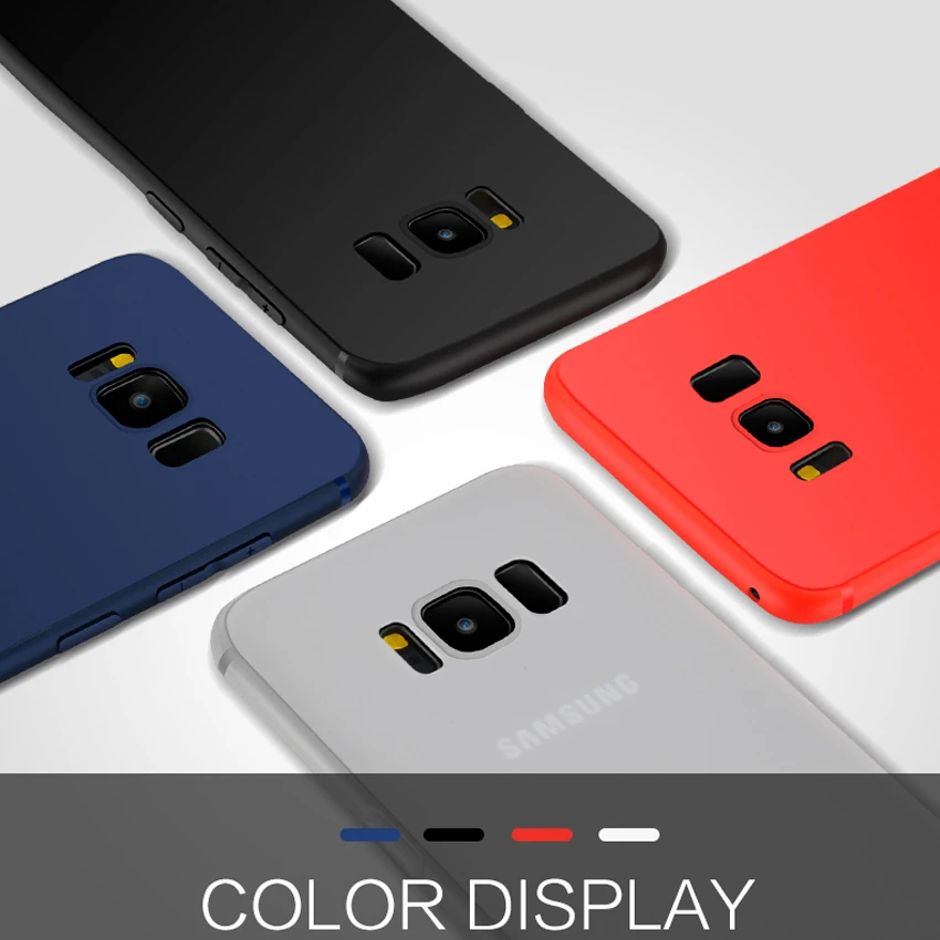 Роскошный Матовый чехол для samsung Galaxy S8 s S8Plus Тонкий Силиконовый ТПУ телефона Plus S 8