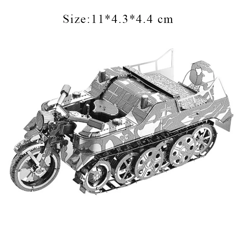 Металлические головоломки DIY SdKfz 2 Kleines кеттенкрафтрад мотоцикл собрать модели
