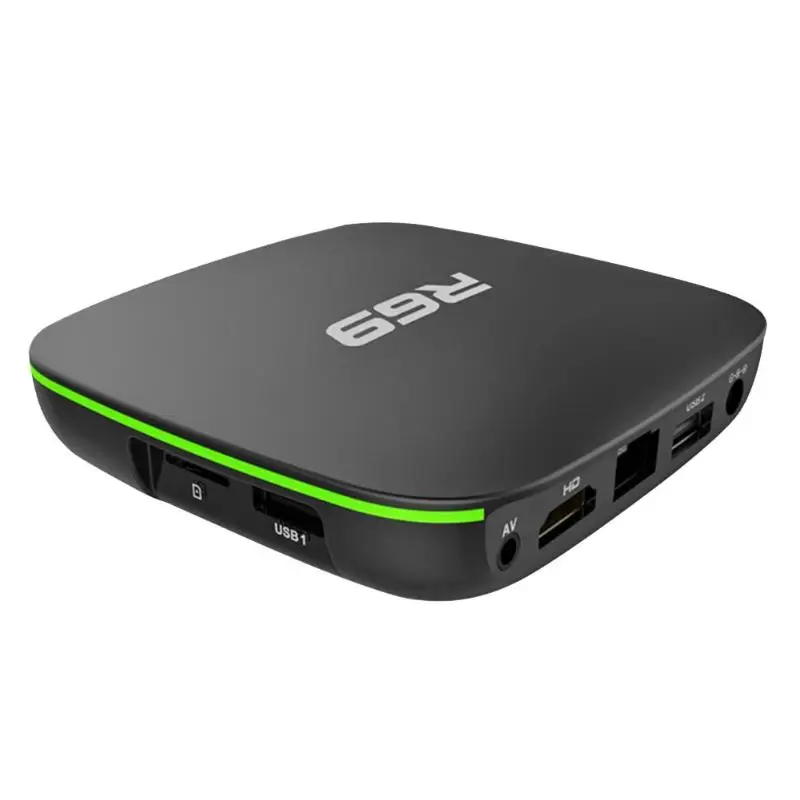 R69 Android 7 1 ТВ коробка Allwinner H3 4 ядра Wi Fi Декодер каналов кабельного телевидения Media