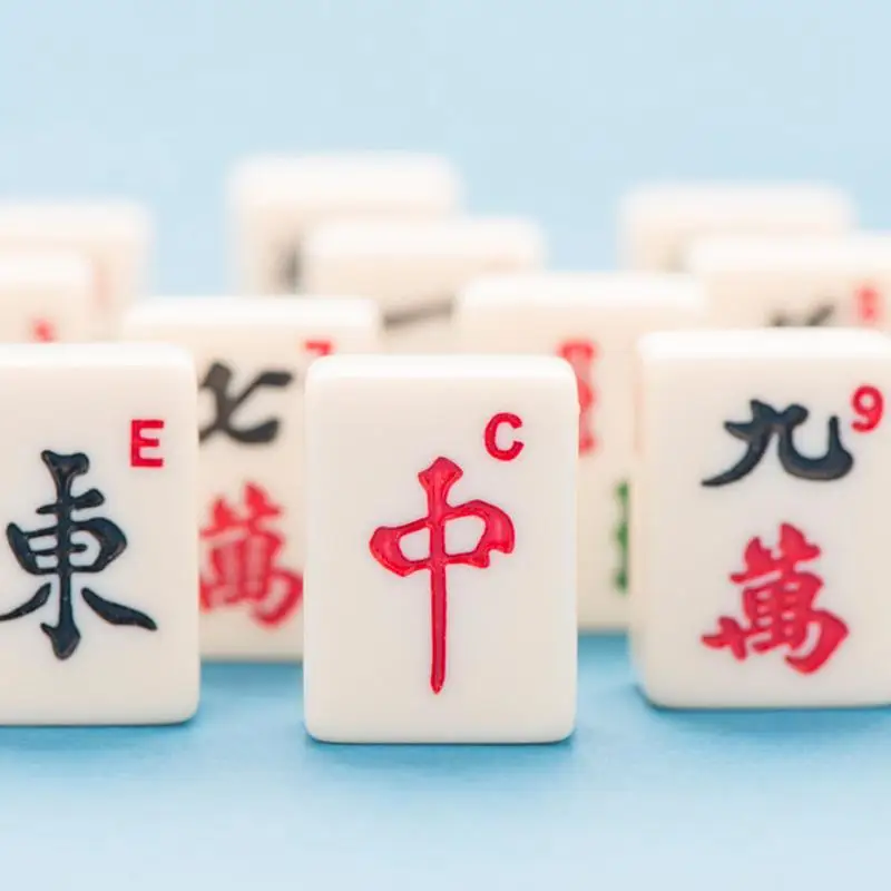 Портативный мини Китайский Маджонг редкий Игровой Набор Ретро мАч Jong Custom Fit Box