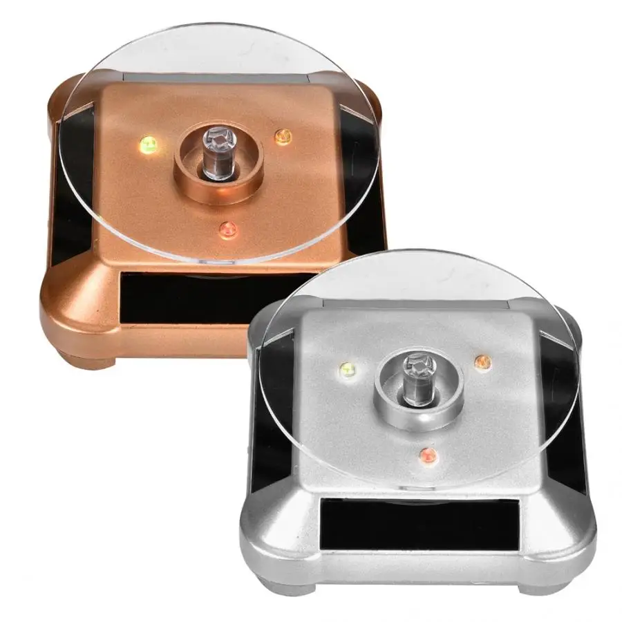 Держатель для ювелирных изделий вращающийся на солнечной энергии и батарейках |