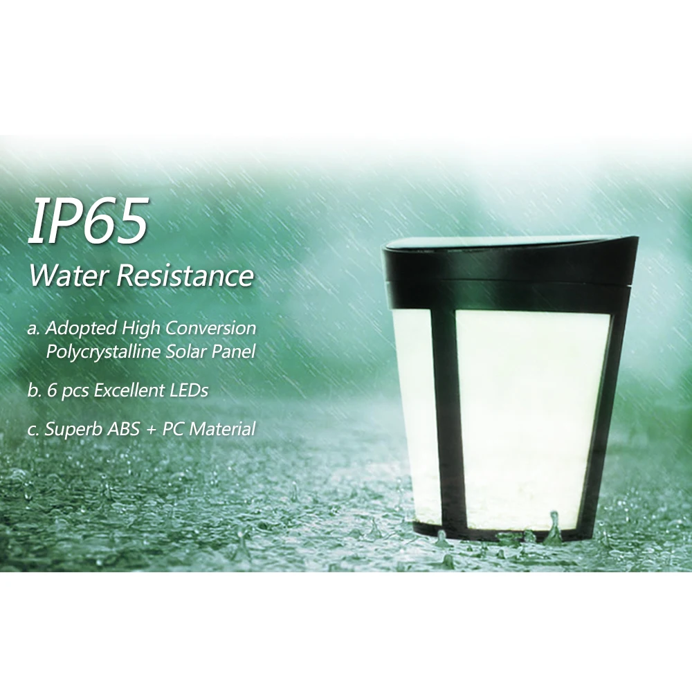 Настенная лампа на солнечной батарее уличный портативный светильник с