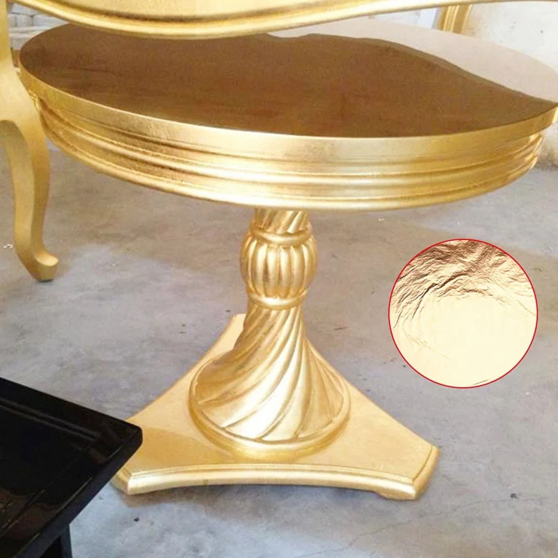 100Sheets Imitation Gold Copper Leaf Foil Paper Gilding Art Craft 14X14Cm | Дом и сад