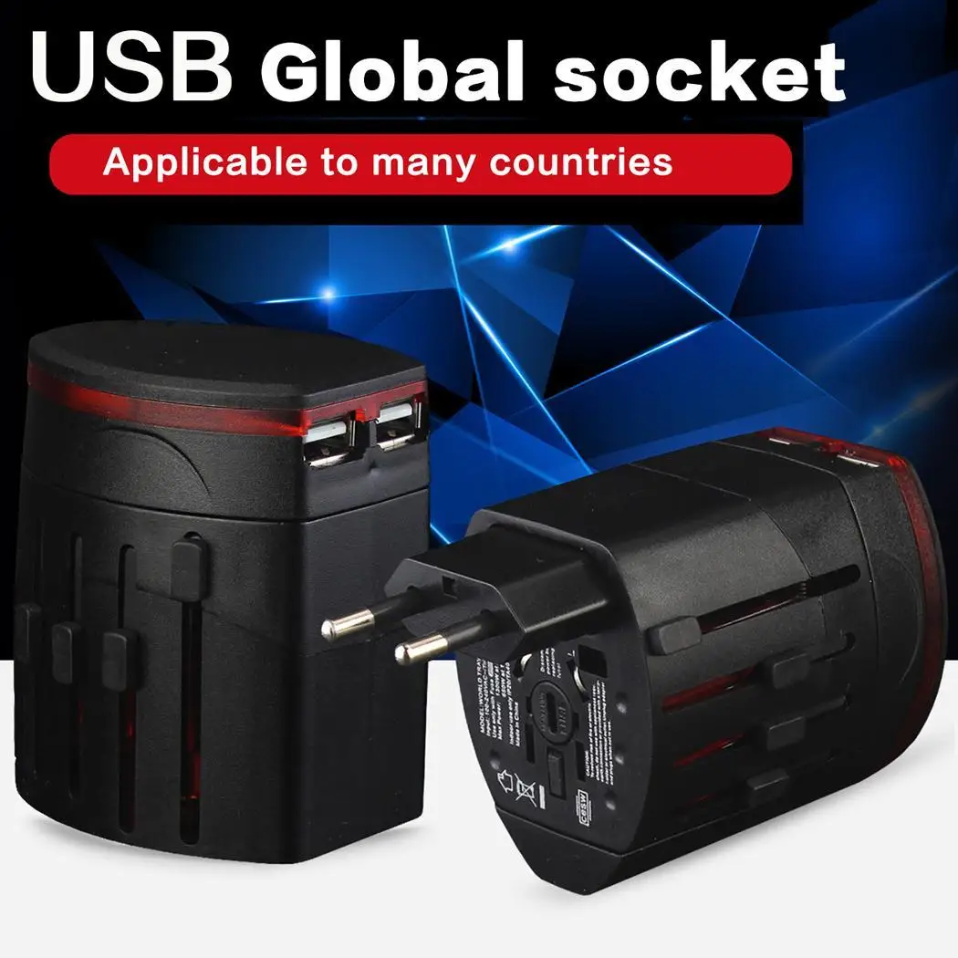 Универсальное многофункциональное зарядное устройство с двумя usb портами для