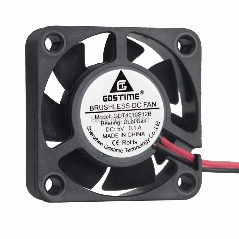 2 шт. Gdstime DC 5 В Pin 40 мм 40x40x10 4 см шарикоподшипник ПК чехол Вентилятор охлаждения |