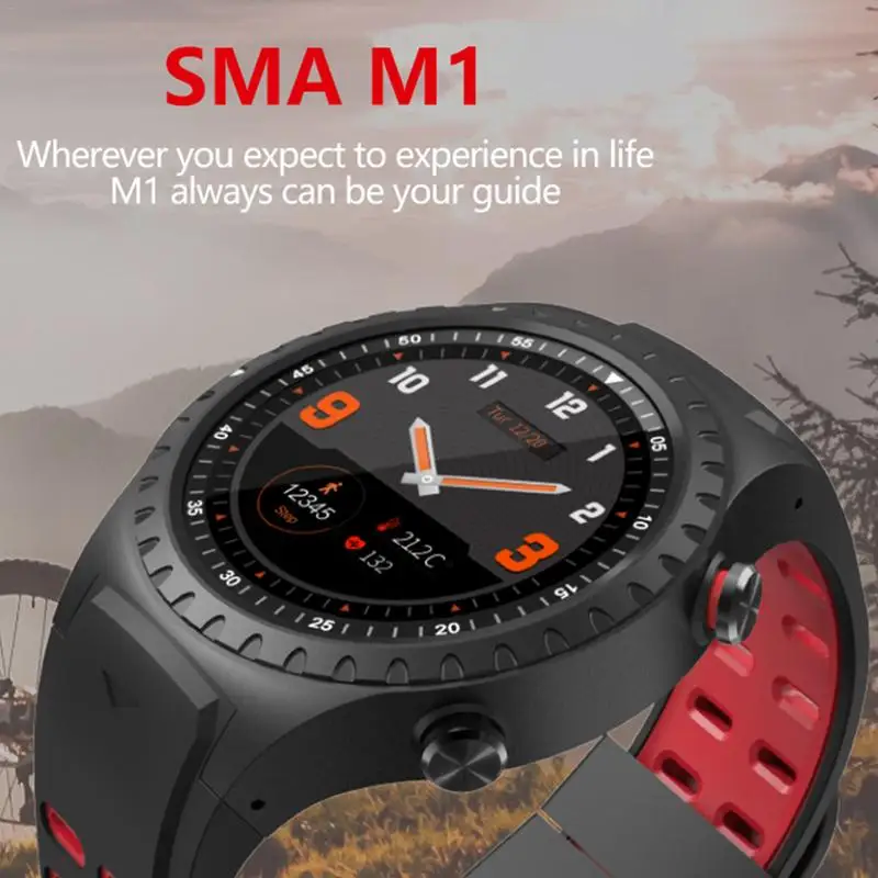 Новый IP65 Водонепроницаемый SMA M1 GPS Смарт часы Bluetooth Вызов мульти спортивный режим