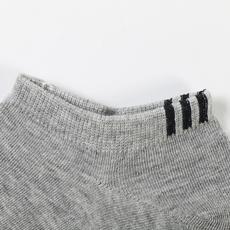 Новые модные серые манжеты три горизонтальные полоски хлопковые носки мужские