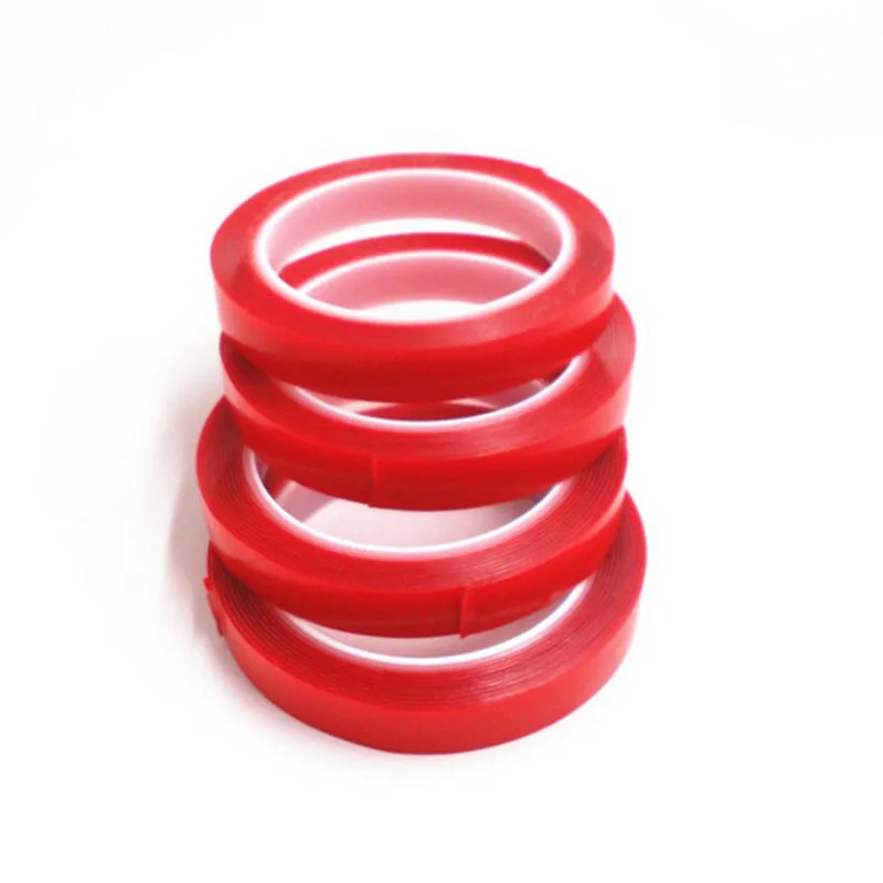 Двухсторонняя клейкая лента 1 рулон 3 м акриловая прозрачная не оставляет следов