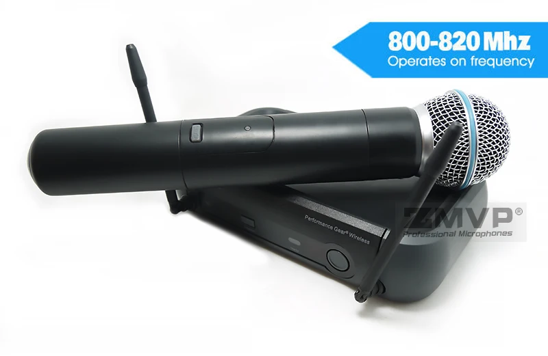Профессиональный PGX24 UHF беспроводной микрофон система с бета 58 ручной 58A Mic SLX Bodypack