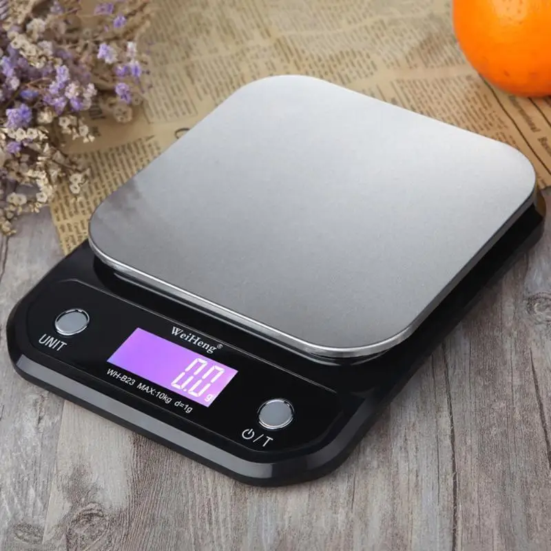 Тонкие fuselage Простые высокоточные цифровые весы из нержавеющей стали кухонные электронные для