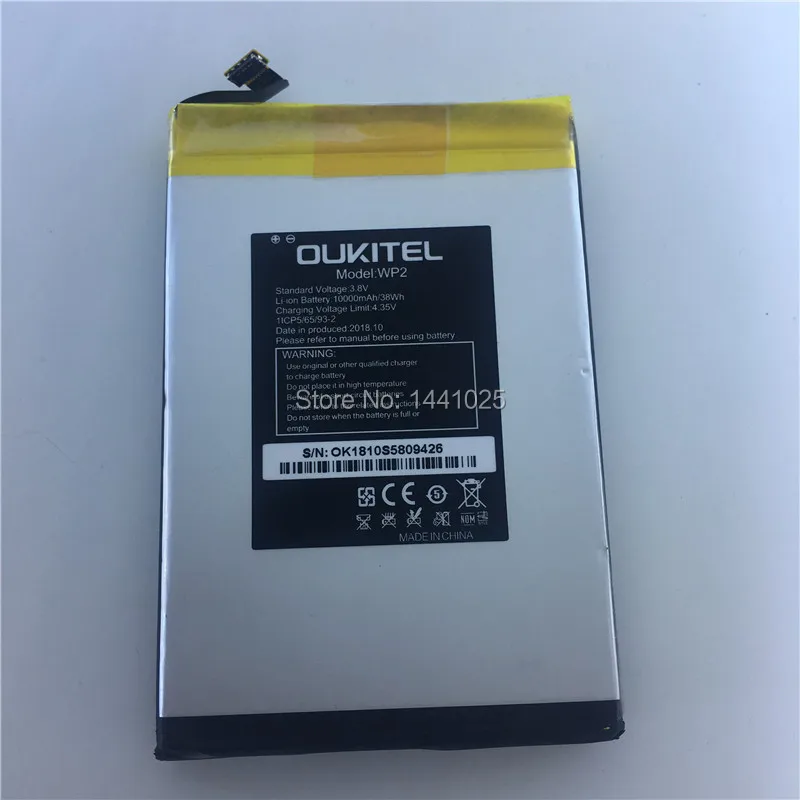 Для OUKITEL WP2 батарея 10000 мАч длительное время работы в режиме ожидания Мобильный