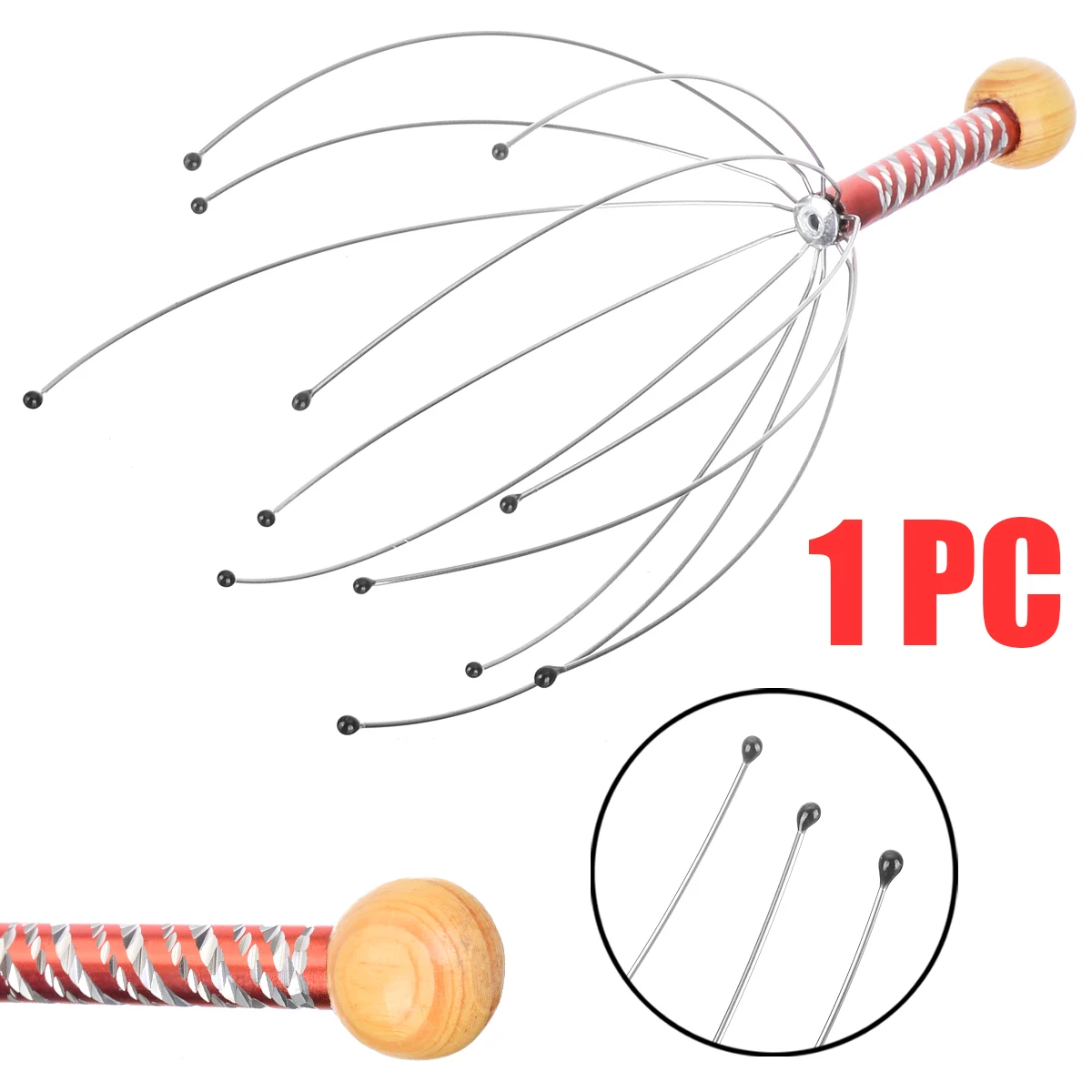 

Mayitr Claw Massager Body Massager Octopus Head Scalp Neck Equipment Stress Release Relax Massage Tens Pain Relief Head Care