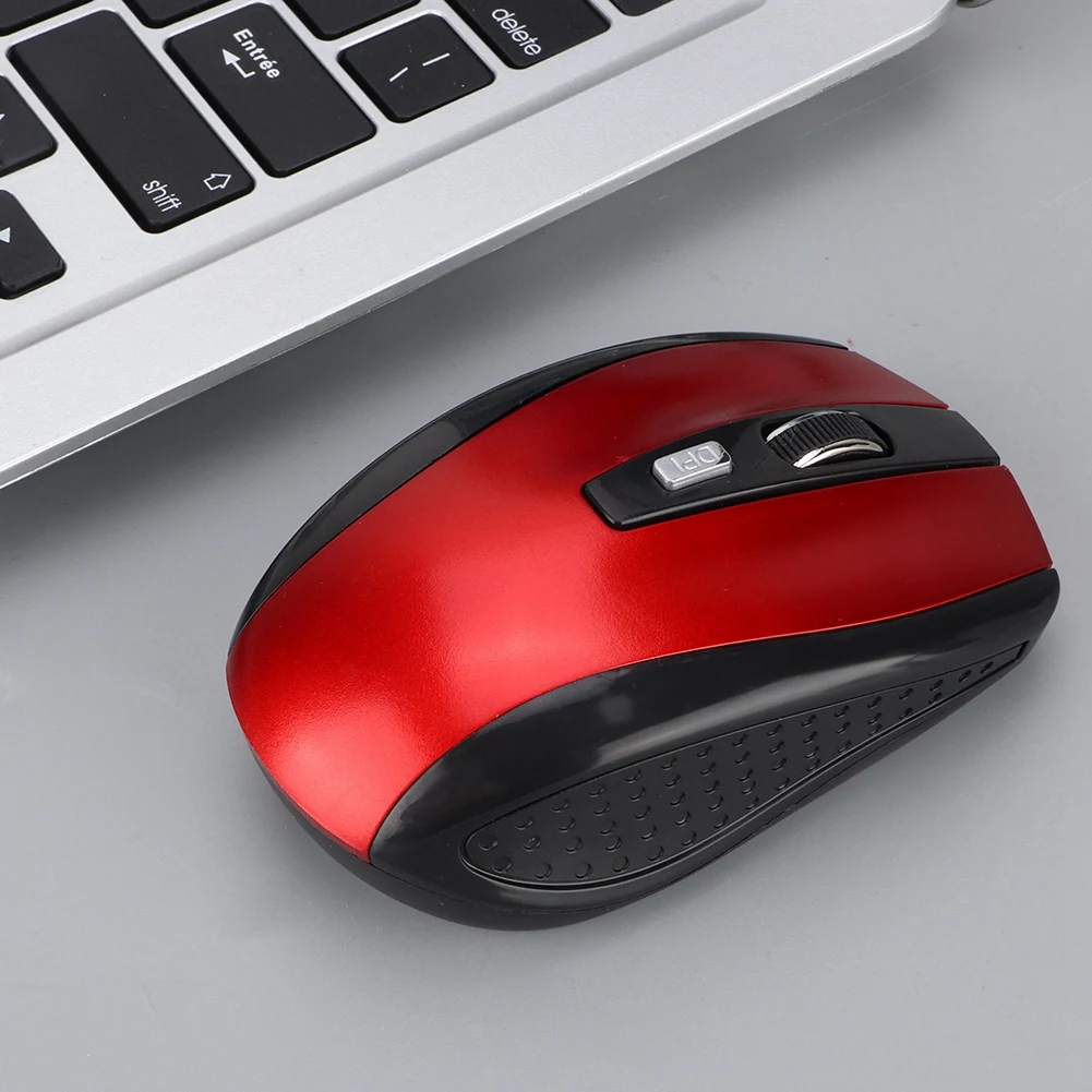 6D ультра тонкая 2 4G 1200 точек/дюйм USB Беспроводная мышь эргономичная оптическая