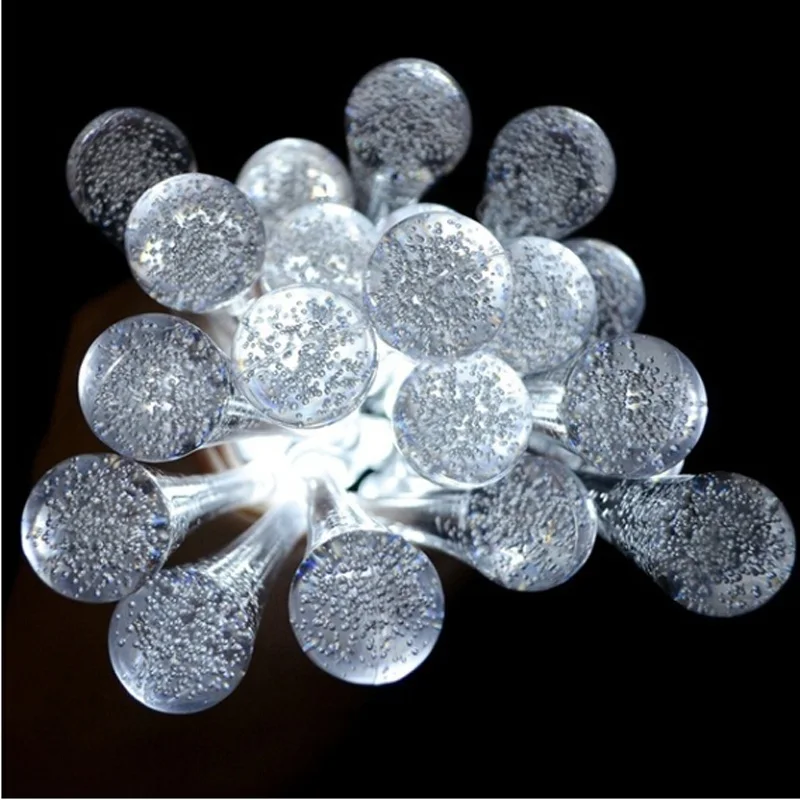 20LED Fashion Hot String Fairy Waterdrop Ice Bar Decor Light Lamp Wedding Party Xmas Tree Hanging White Yellow Multi-color | Освещение