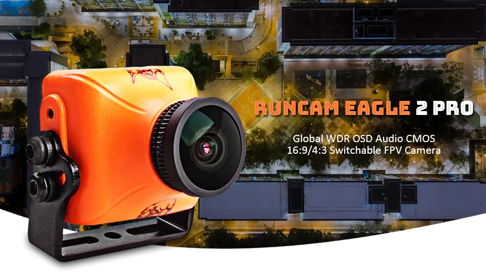 RunCam Орел 2 Pro 800TVL 16:9/4:3 переключаемая мини fpv камера с видом от первого лица Камера
