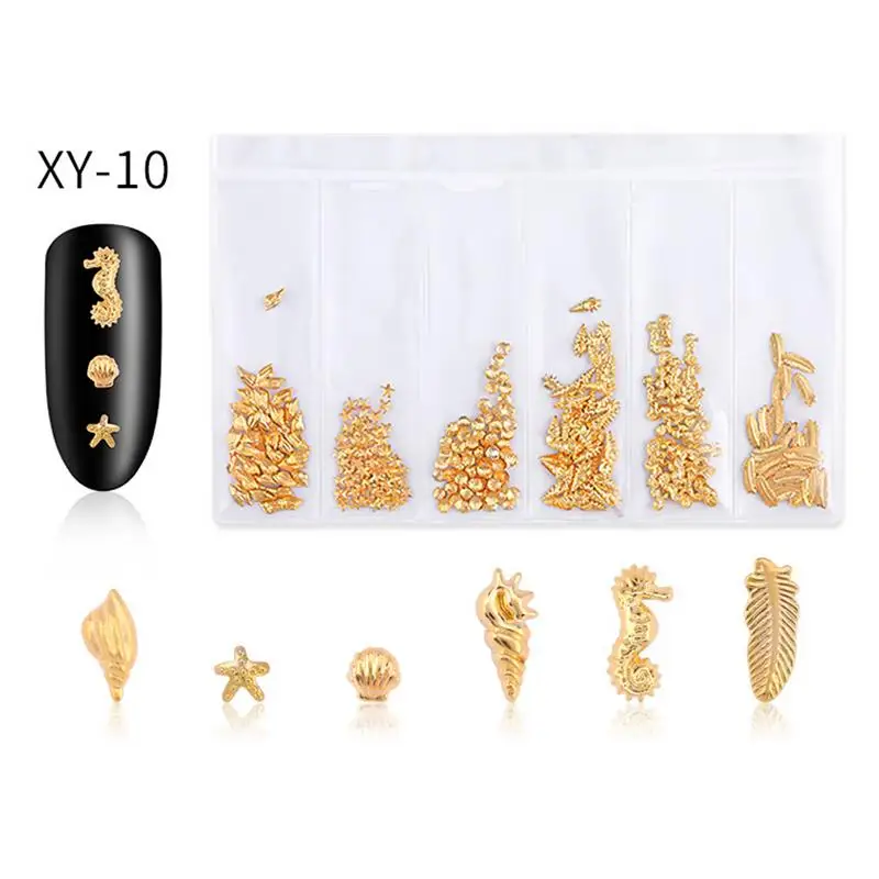 Наклейка для ногтей японская заклепка роспись металлический дизайн украшения