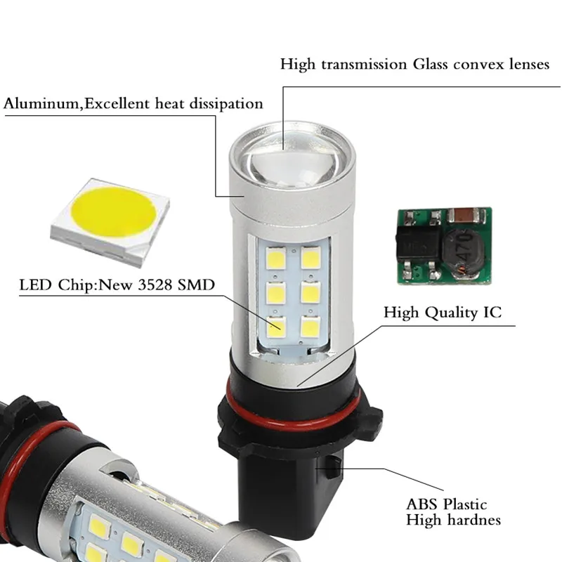 Автомобильные светодиодсветодиодный лампы высокой мощности P13W PSX26W дневные