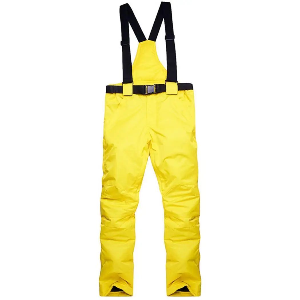 Men Casual Solid Waterproof Breathable Warm Suspenders Ski Autumn Winter Pants | Спорт и развлечения