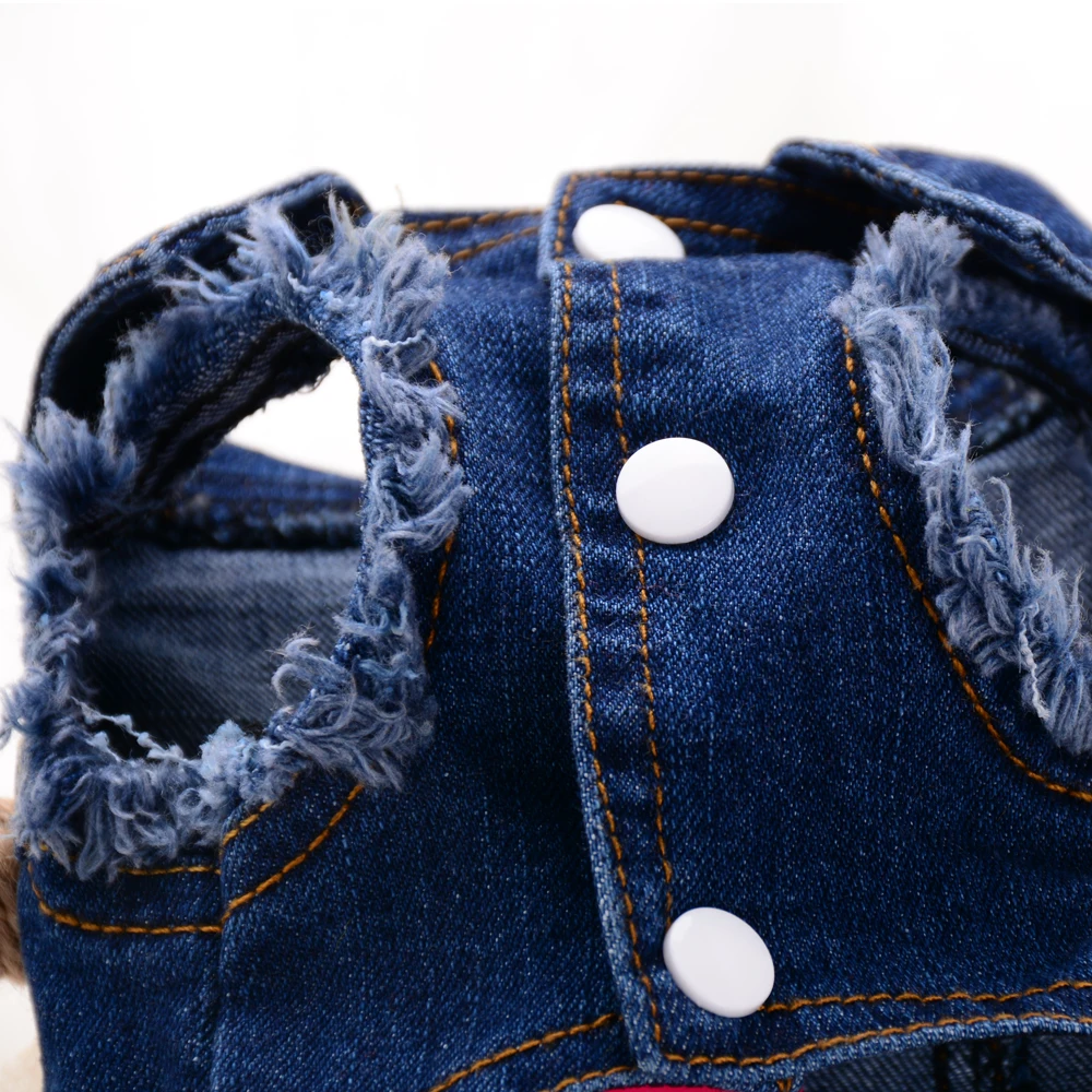 Модный джинсовый пиджак для собак одежда маленьких и средних толстовка