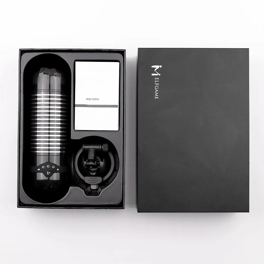 Meselo перезаряжаемые Мужской мастурбатор Сильный присоске Intelligent Real Voice