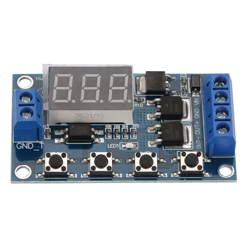 12V 24V импульсный сигнал таймер задержки цикла переключатель двойной МОП
