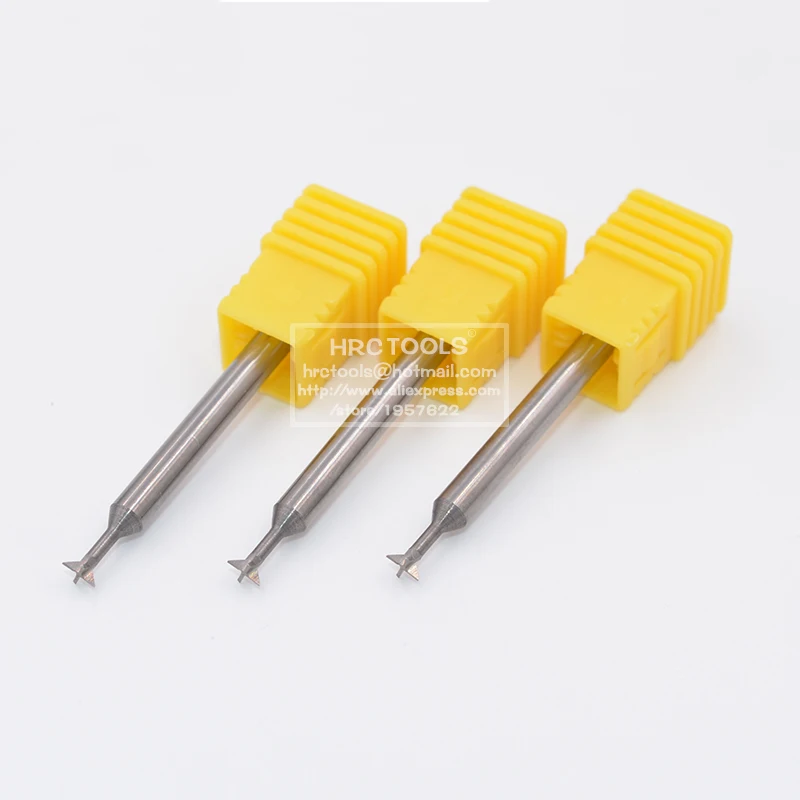 Фото E1-d4x1.5cx6Dx50L 4-флейта HRC55 90 градусов ласточкин хвост Карбид фрезы №2