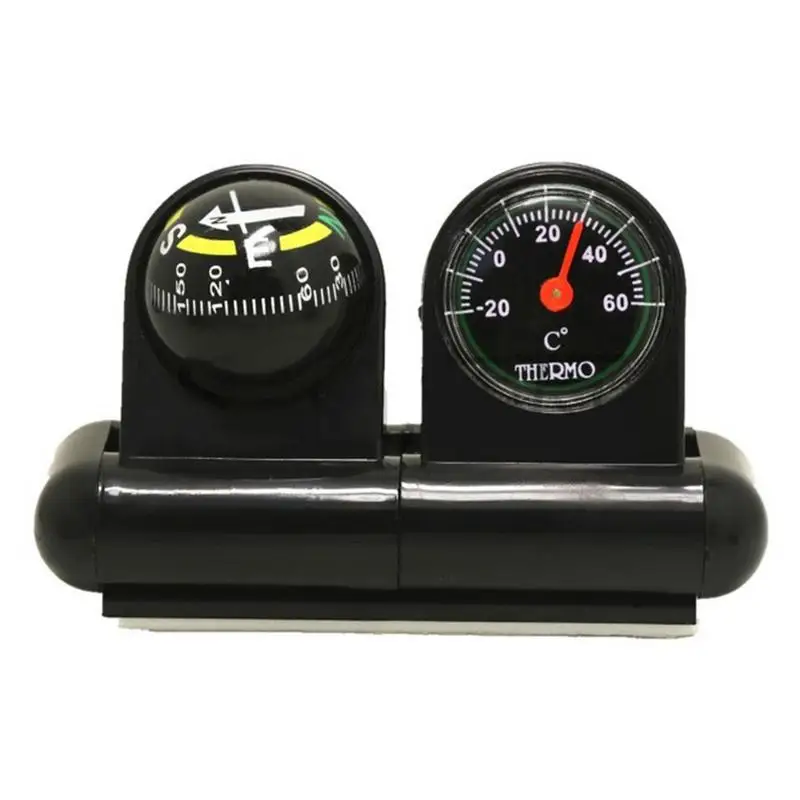 

Brand New Multi-Function Car Compass Guide Ball Thermometer Vehicle Inclinometer Slope Measure Tool Automatic Rotation