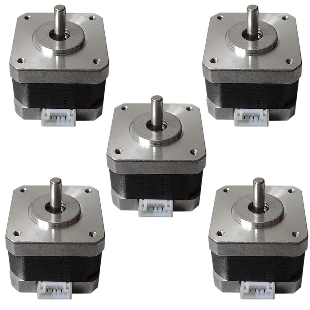 

5pc 42SHD0001-24 Stepper Motors Kit 12V For CNC 3D Printer 26Ncm 0.4A