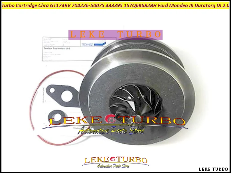 Картридж турбины CHRA GT1749V 704226 704226-5007S 704226-0007 433395-0024 1S7Q6K682BH для Ford Mondeo III Duratorq DI 2.0L TDCI |