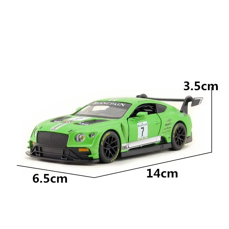 Масштаб 1:32/литая металлическая Игрушечная модель/Blancpain Racing Bentley Continental