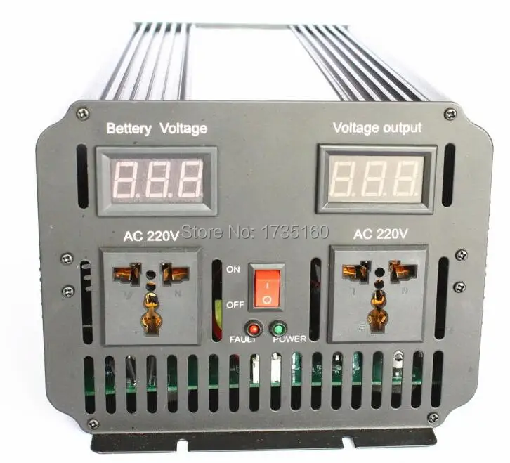 

Digital Display Peak Power 10000W 5000W DC 48V TO AC 110V 60HZ pure sine wave inverter / converter