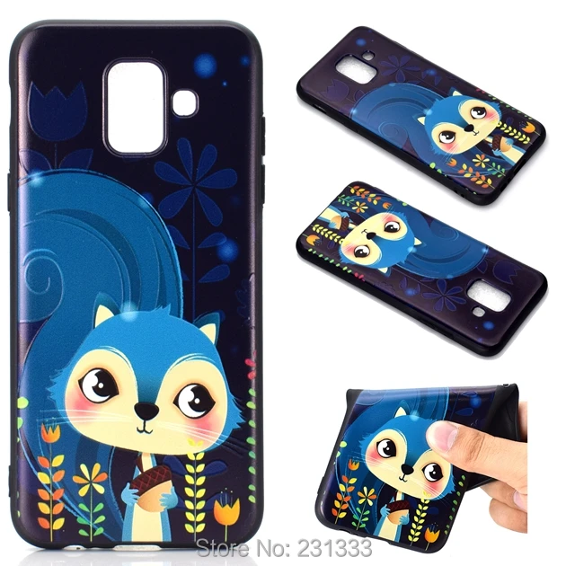 Матовый Мягкий ТПУ чехол с 3d рисунком для Samsung Galaxy A3 2017 A5 J310 J510 J5 Prime J7 J3 A6 A8 PLUS 2018
