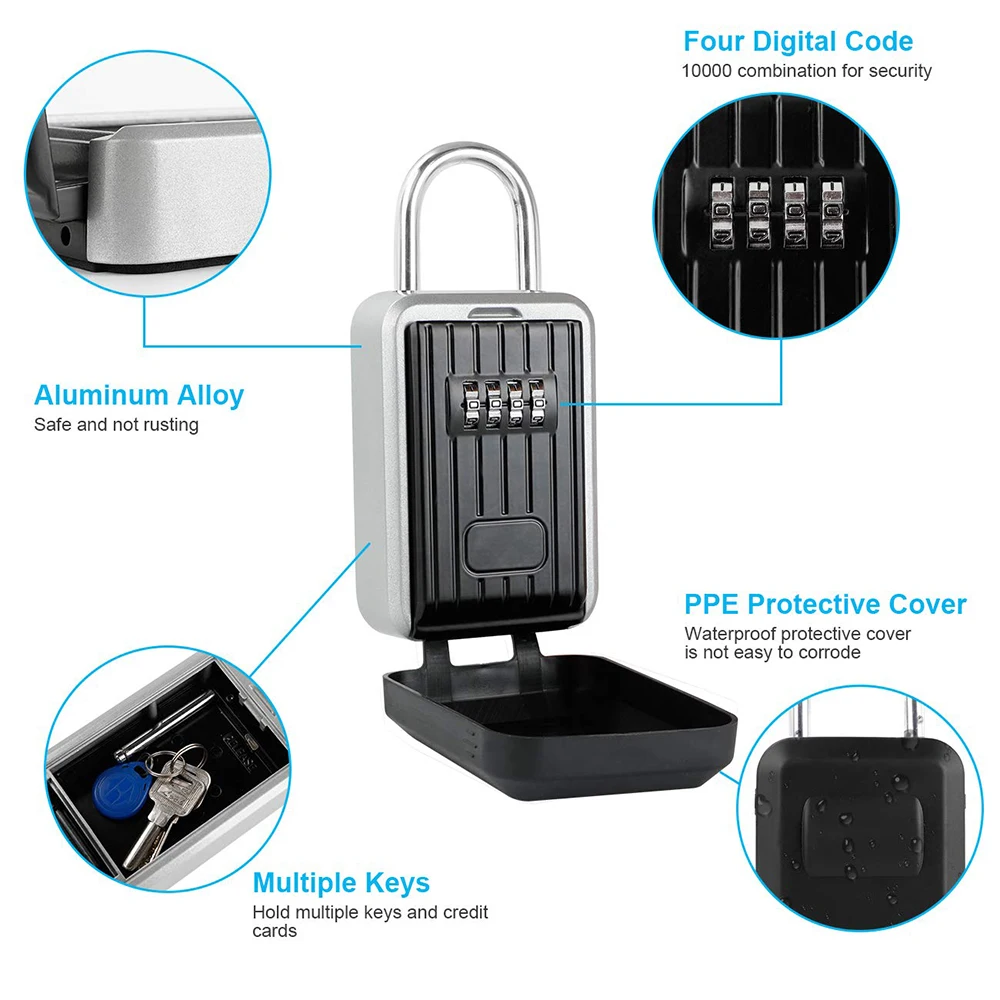 Ящик для хранения ключей Master Lock улицы настенное крепление комбинированный замок