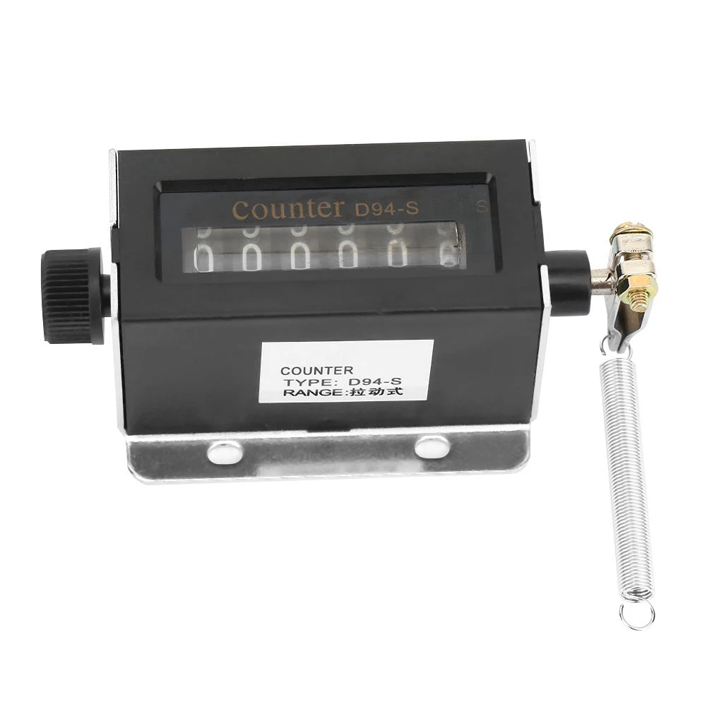 6 значный механический счетчик сбрасываемый вытягивающий 0 999999 D94 S|Счетчики| |