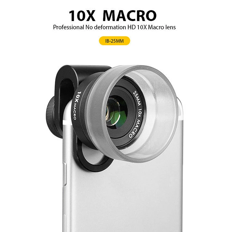 Pholes Профессиональный 4K Hd 25 мм 10X широкоугольный макрообъектив для iPhone Android рыбий