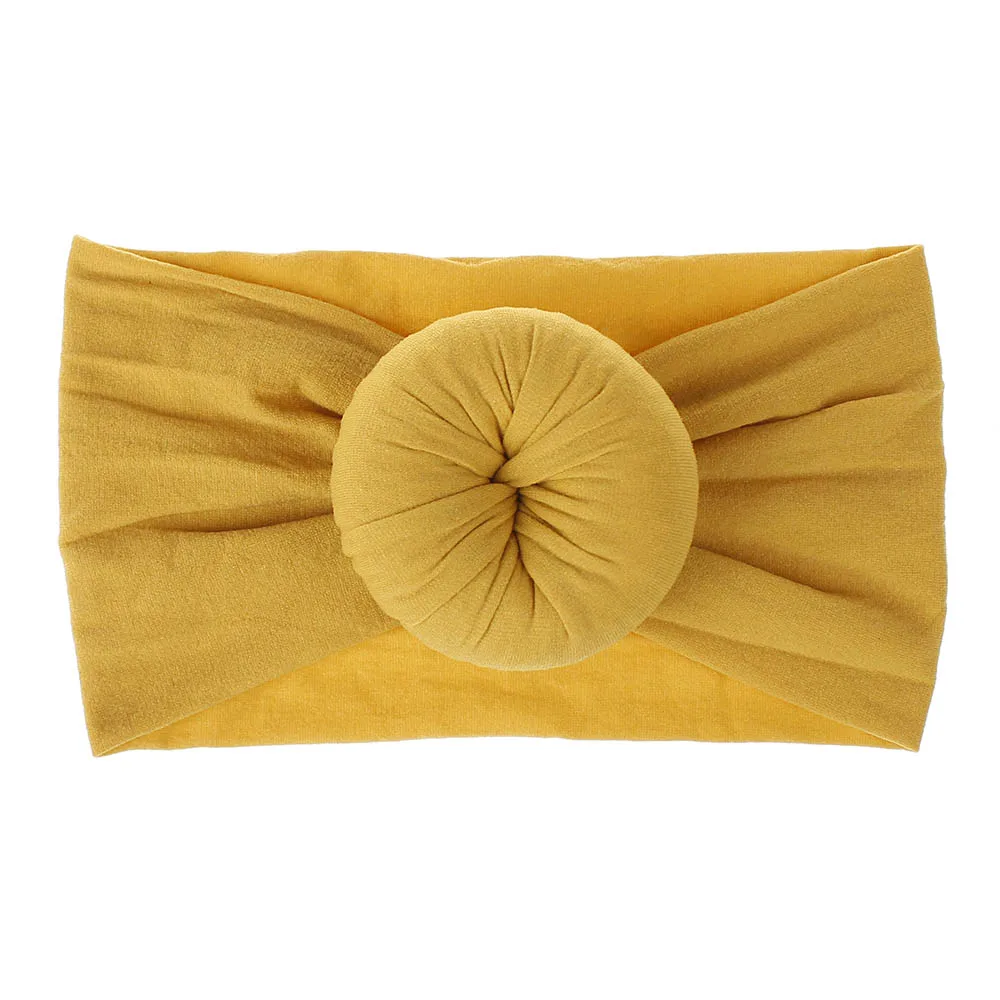 21 Colors Toddler Girls Kids Baby Big Bow Hairband Solid Color Headband Stretch Turban Head Wrap Girl 0-6Y | Детская одежда и