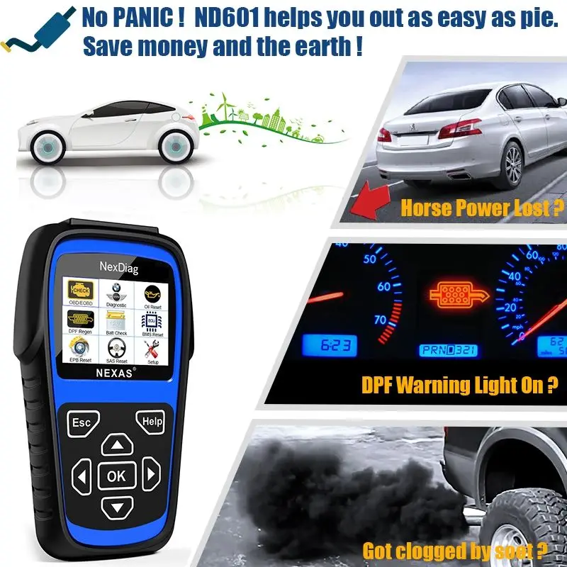 NEXAS 2018 ND601 для BMW / MINI OBD считыватель кодов мультиsysstem диагностический