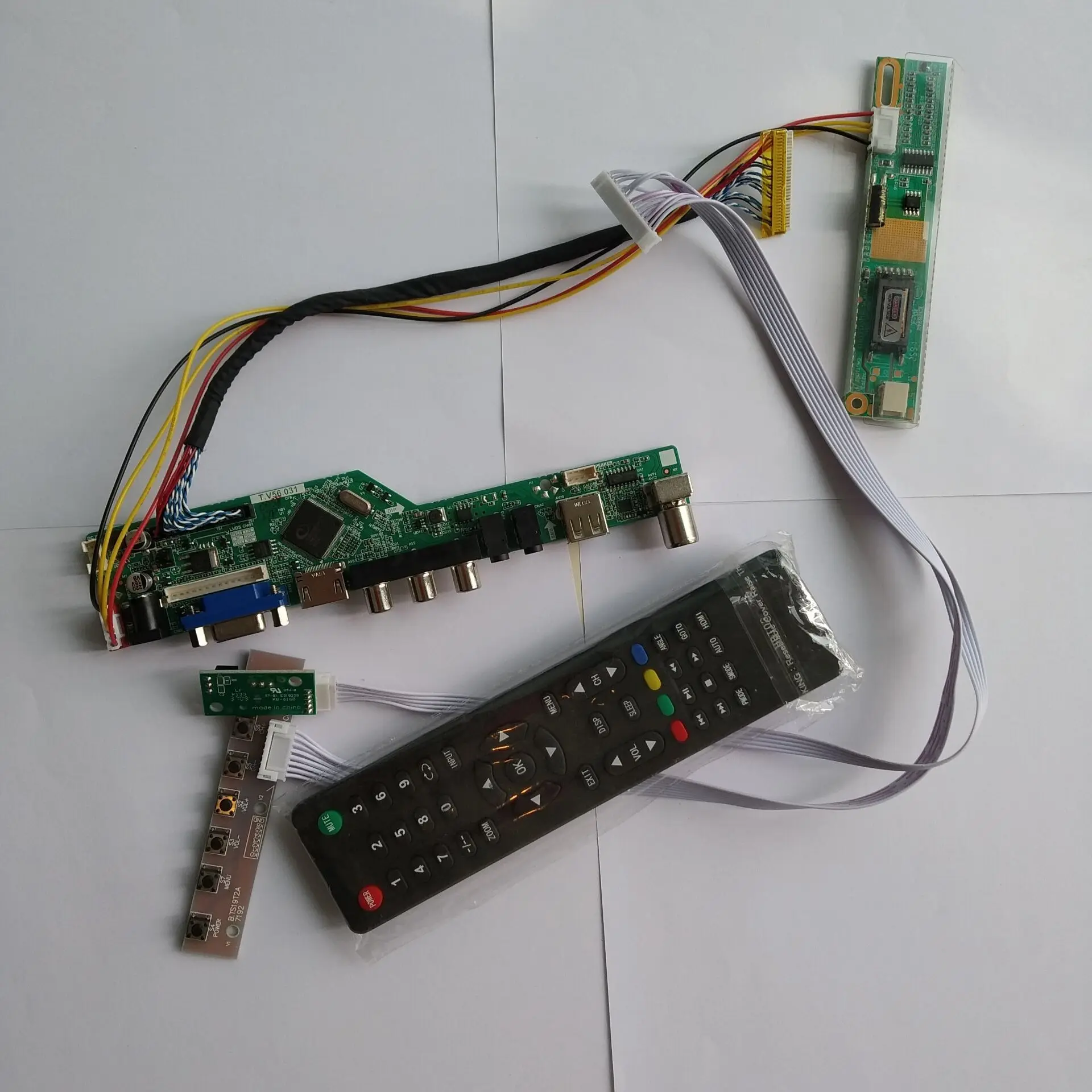 ТВ HDMI AV VGA USB аудио ЖК светодиодный контроллер драйвер плата комплект карт для