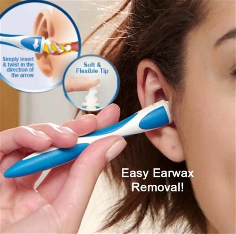 16 Pcs/setRotating Smart Ear Cleaner Earpick Easy Earwax Removal Soft Spiral Prevent Ear-pick Clean Tools Care Kit | Красота и