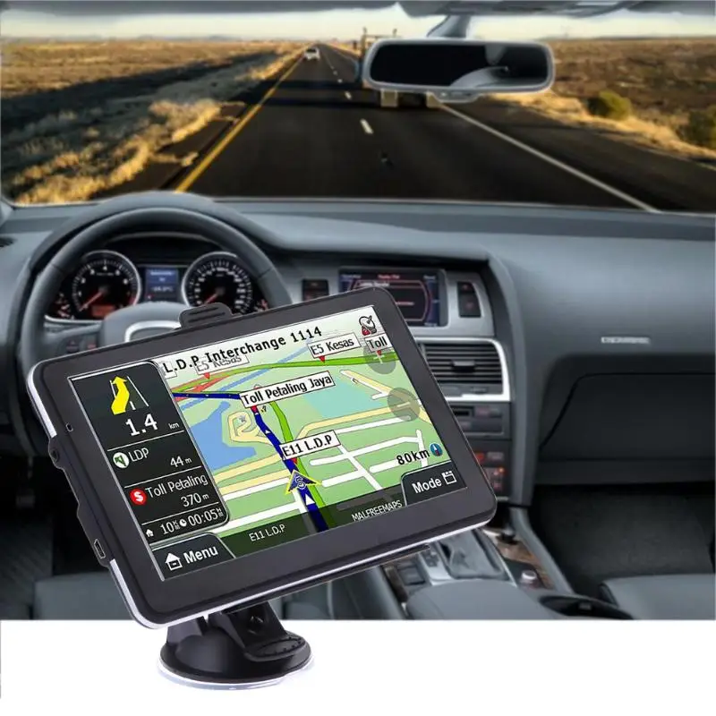 7 дюймовый HD Автомобильный GPS навигатор 800MHZ FM/8 GB/DDR карты