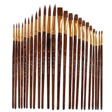 12 Pcs Acrylic Oil Watercolour Painting brush Watercolor Pen Artist By Number Craft Art Supplies Model Paint Watercolor Brush Se