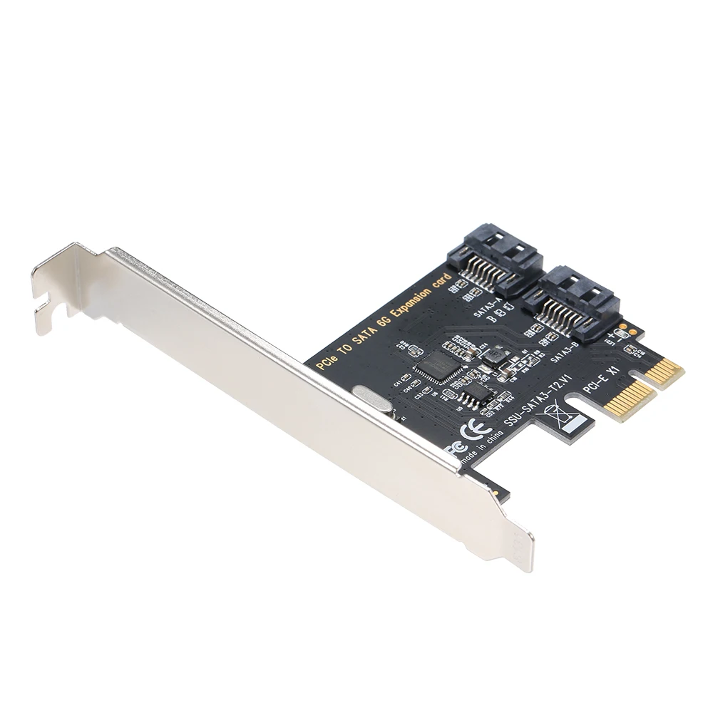 PCI e к двойной SATA 3 0 конвертер расширения карты 2 порта 6 Гбит/с интерфейс для ПК
